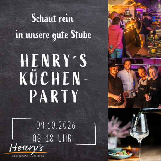 Henry´s Küchenparty 9.10.2026